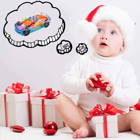 Toys for 1 2 3 Year Old Boy, Baby Toys 6 to 12 Months Electric Car Toys for Boys Girls Toddlers with Cool Light & Sound Effect, Great Christmas Bi...