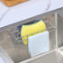 Sink Caddy Sponge Holder for Kitchen Sink Dish Cloth Hanger 2 Suspension Options(Suction Cups and Adhesive Hook), SUS304 Stainless Steel, Silver...