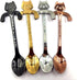 4Ppcs Stainless Steel Cute Mini Cat Spoon for Tea, Coffee, Dessert, Sugar, Ice Cream...
