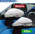 4Pcs Car Rearview Mirror Anti-Collision Scraping Strip, Anti-Rub Anti-Scratch Trim Sticker, Carbon Fiber Rearview Mirror Crash Protector, Universa...