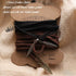 Doubnine Boho Feather Choker Wrap Necklace 2pcs Versatility Vegan Suede Y Lariat Gothic Black Brown Bronze Accessories for Women...