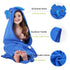 MICHLEY Animal Face Hooded Baby Towel Cotton Bathrobe for Boys Girls 0-6 Year Blue...