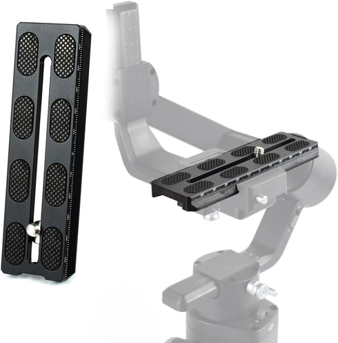 Aluminum Quick Release Plate 120mm for DJI Ronin SC Gimbal,Camera Mounting Plate Compatible Arca-Swiss with 1/4" Hole for Gimbal Stabilizer Tripod...