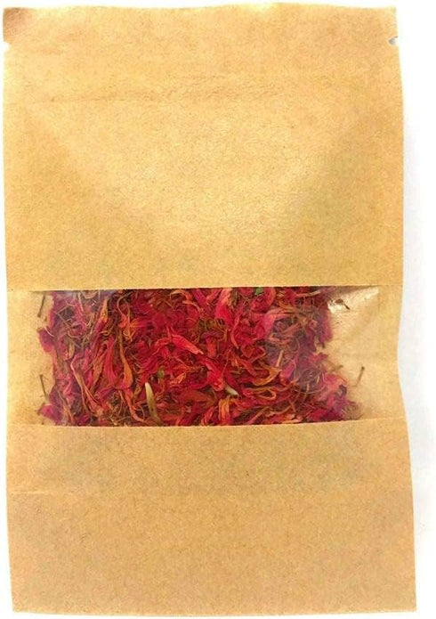 Wild Bergamot Petals – Pure, Dried, Natural Scarlet Beebalm Petals (Monarda Didyma) - Net Weight: 0.1oz/3g - Edible, Extremely Rare - Beautiful Ey...