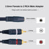 3.5mm Female to 2 RCA Male Stereo Audio Y Cable?2 Pack 9 inches Gold Plated Plug RCA Splitter RCA to AUX Adapter Cables Connection to TV, Computer...