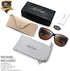 The Fresh Fit Over Glasses Rhinestone Polarized Sunglasses for Women FR1F5610 - Leather Eyeglasses Case...