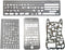 Bullet Journal Stencil Set,Ruler Drawing Painting Hollow Template Icon Tools DIY Kit for Scrapbook Album Card Planner Journal Making(Stainless Ste...