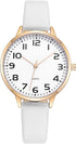 Women Watches Leather Mesh Strap Round Case Analog Fashion Ladies Wrist Watches...