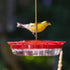 Bird Feeder Replacement Flowers, Unique Shape Multicolor Plastic Material Hummingbird Feeder Flowers for Home red...