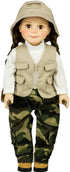 The Queen's Treasures 18 Inch Doll Clothes & Accessories, 4 Pc Fishing Outfit with Pants, Hat, Vest & Shirt, Compatible for Use with American Girl...
