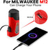 M12 Power Source Replacement for Milwaukee 12V Battery with with 2.1A Wall Plug, USB Port & DC 12V Outlet Portable Heated Jacket Battery Adapter f...