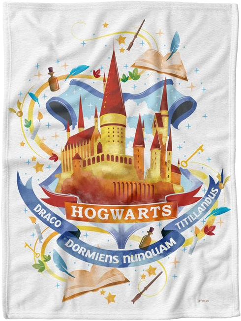 Harry Potter Lightweight Baby Blanket, 30"X40", Whimsical Hogwarts Unisex for Infants Girls & Boys...