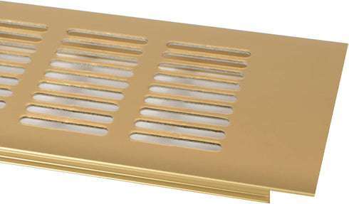 Vent Systems 16'' x 3" Inch Gold - Aluminum Ventilation Grille - Home Improvement Floor, Wall, Door Duct Cover 400x80mm...