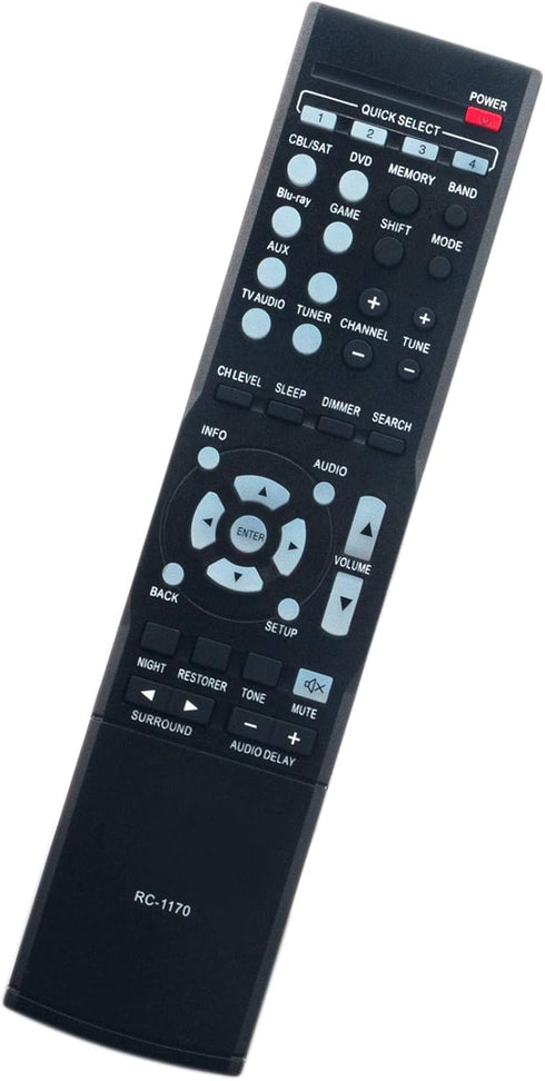 RC-1170 Replacement Remote Control fit for Denon AV Surround Receiver AVR-1513 DHT-1513BA...