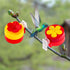Hand Held Hummingbird Feeders, 4Pcs Small Clips Flower Hummingbird Hand Feeder with 4Pcs Cleaning Brush, Window Humming Wild Bird Feeders for Outd...