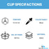 1InTheOffice Micro Binder Clips, Paper Clamps Micro Size, Black, 100 Clips"...