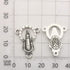 100g (60pcs) Antique Silver Cross Jesus Maria Our Lady Miraculous Centerpiece Crucifix Medal Charms Pendants for Crafting, Jewelry Findings Making...