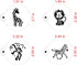 Designer Stencils Jungle Animals Cookie, Beige/Semi-Transparent, Fits 3" circle...