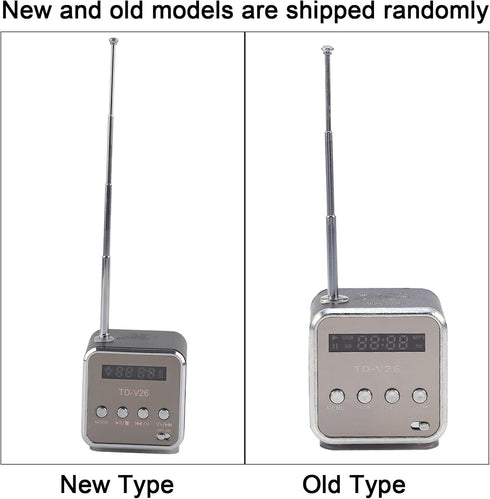 Music Player, Mini Speaker Music Player Portable FM Radio Stereo PC Fashion Support Card and U Disk(Black)...