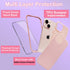 Coolwee Full Body Protective Hybrid 3 in 1 Rugged for iPhone 15 Coral Pink Case - 6.1 inch, Heavy Duty Shockproof for Women with Camera & Screen P...