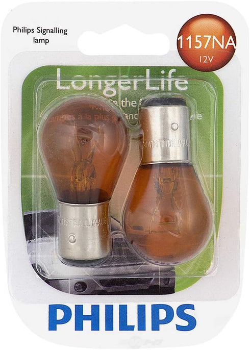 Philips Automotive Lighting 1157NALLB2 LongerLife Miniature Bulb, 2 Pack...