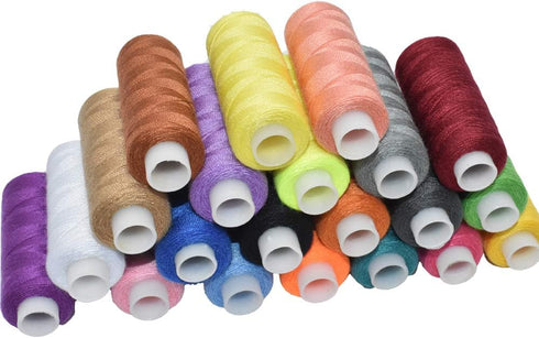 Sewing Thread 30 Colors Sewing Industrial Machine and Hand Stitching 250 Yards Each Sewing Thread Polyester...