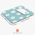 Square Mouse Pad Little Daisy,Personalized Premium-Textured Custom Mouse Mat Design,Washable Mousepad Lycra Cloth,Non-Slip Rubber Base Computer Mo...