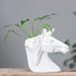 ChezMax Ceramic Succulent Planter Pot Horse Shaped Planter Ceramic Flower Cactus Container Pot for Garden Decorative Indoor Plants...