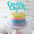 Double Digits Cake Topper, 10th Birthday Cake Topper, Double Digits Tenth Birthday Party Cake Supplies Decorations (Green)...