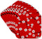 3dRose cst_58694_2 Bright Cherry Blossoms Print-Red-Soft Coasters, Set of 8...