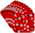 3dRose cst_58694_2 Bright Cherry Blossoms Print-Red-Soft Coasters, Set of 8...