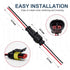 2 Pin Connector Waterproof Connector,Male and Female Way 16 AWG Wire Suitable for car Truck, Boat and Other Wire Connection (5 kit)...