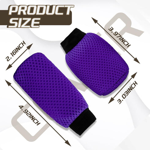 2 PCS Car Gear Shift Knob Cover & Car Handbrake Cover, Anti-Slip Breathable Comfortable Handbrake Gear Shift Protector, Car Interior Accessories U...