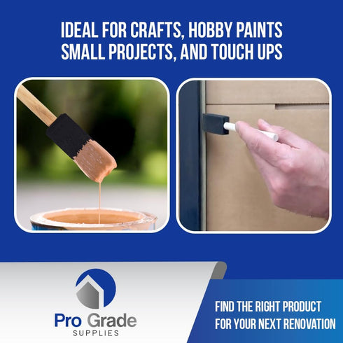 Pro Grade - Foam Brushes - 1 Inch 48 Piece Foam Brush Set...