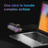 Macro Pad Macro Keyboard Programmable Keypad Customized 3-Key Mini Mechanical Gaming Keyboard, One Handed Keyboard RGB LED Backlit OSU Multifuncti...