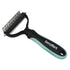 Dog Brush - Pet Dematting and Undercoat deshedding rake - Stainless Steel Grooming Comb For Dogs Cats furry pets large or medium remove knots tang...