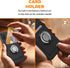 for TCL 30 XL T701DL Phone Case with Tempered Glass Screen Protector, Card Holder with Ring stand case for TCL 30 XL T701DL Cover - Black...