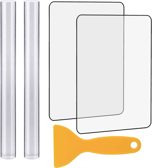 5 Pieces Polymer Clay DIY Tool, Marrywindix Acrylic Clay Roller with Acrylic Sheet Backing Board Plastic Scraper Assisted Shovel Rubber Clay Tools...