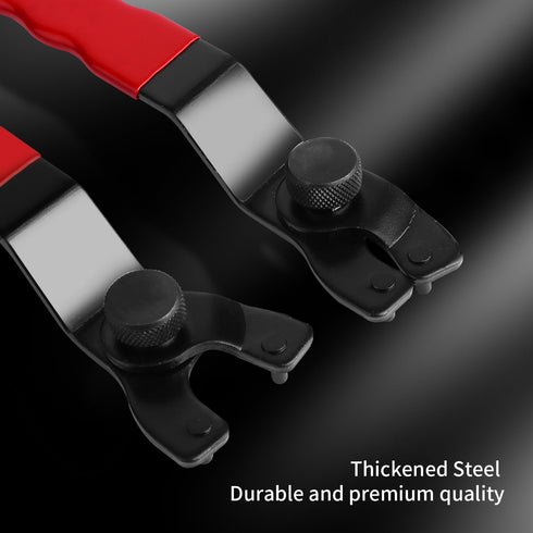 Adjustable Pin Wrench for Angle Grinder Machine,Grinder Spanner Wrench (Red)...