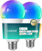 Linkind Matter Smart RGBTW Bulb,1600LM 100W Smart Light Bulbs, Work with Alexa/Apple Home/Google Home, LED Color Changing Bulbs Music Sync, 2.4GHz...