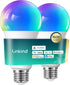 Linkind Matter Smart RGBTW Bulb,1600LM 100W Smart Light Bulbs, Work with Alexa/Apple Home/Google Home, LED Color Changing Bulbs Music Sync, 2.4GHz...