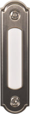 Newhouse Hardware LED Lighted Metal Door Chime Push Button (Satin Nickel) | Surface Mount Lighted Door Bell Button | Replacement Wired Doorbell Bu...