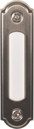 Newhouse Hardware LED Lighted Metal Door Chime Push Button (Satin Nickel) | Surface Mount Lighted Door Bell Button | Replacement Wired Doorbell Bu...