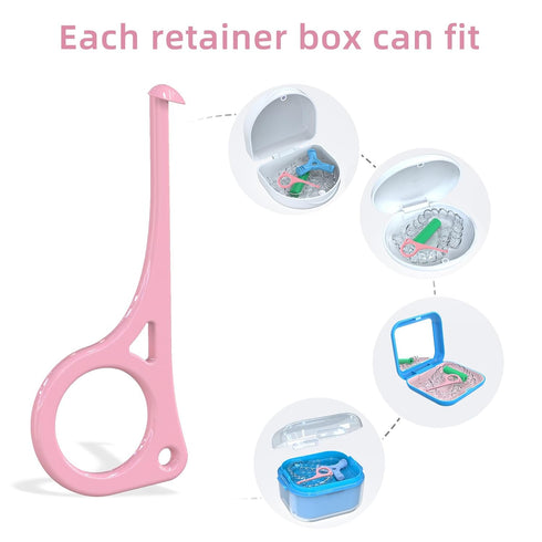 Aligner Removal Tool, 5 Invisible Braces Removal Tools, Retainer Remover Tool, Suitable for Removing Braces, Trays, Retainers, Dentures and Aligne...