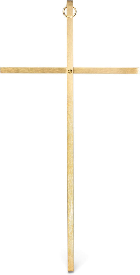 Dicksons Goldtone 8 Inch Metal Decorative Hanging Wall Cross...
