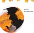 Orgrimmar 10” Halloween Maple Wreath Garland Artificial Maple Leaf Bats Vines Door Hanging for Halloween Party Thanksgiving Harvest’s Day Decorati...