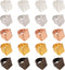 PandaHall 30pcs 5 Colors Brass Ring Blanks Pad Rectangle Ring Pad Adjustable Finger Ring Base for Embellishment Jewelry Making...