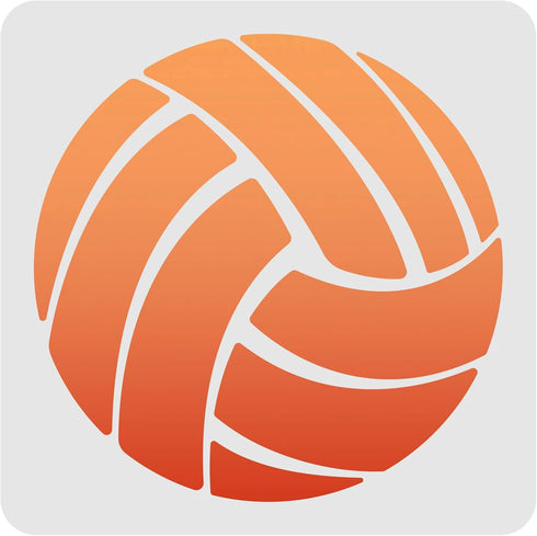 FINGERINSPIRE Volleyball Drawing Painting Stencils Templates 11.8x11.8 inch Plastic Stencils Decoration Square Reusable Stencils for Painting on W...