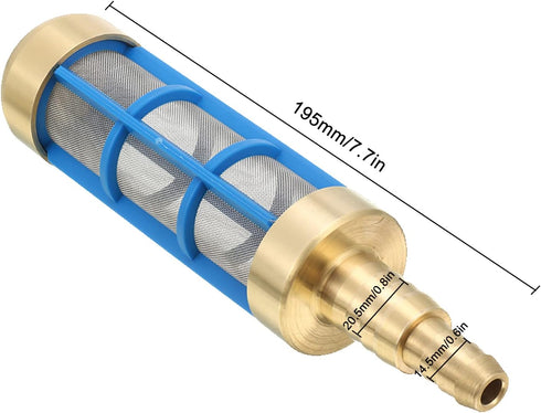 Garden Hose Inlet Filter for High Pressure Washer 3/4'' 5/8'' Hose Water Suction Strainer Pickup Filter Hose Inlet Strainer for Water Tank Connect...