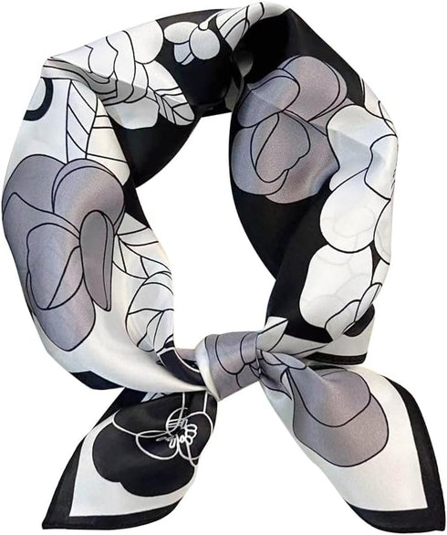 MEISEE 100% Pure Mulberry Silk Scarf 21" Square Scarf Neckerchief Headscarf Breathable Lightweight for Women Gift Packed...